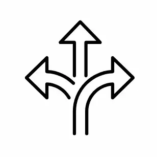 icono flechas curvadas